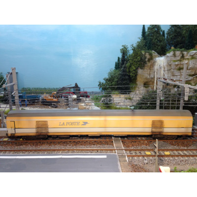 VOITURE POSTALE UIC SNCF JAUNE LS MODELS 40425-2, PATINE PAR NOTRE ...