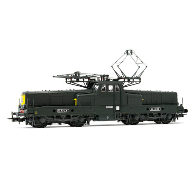 LOCOMOTIVE ELECTRIQUE CLASS BB 12130, AVEC MIOFILTRE, LIVREE VERTE, PAR JOUEF HJ2401S