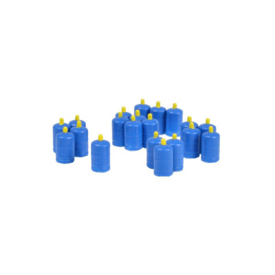 SET DE 20 BOUTEILLES DE BUTANE BLEU, HO, AR VITRAINS MODELS MAFEN 22234
