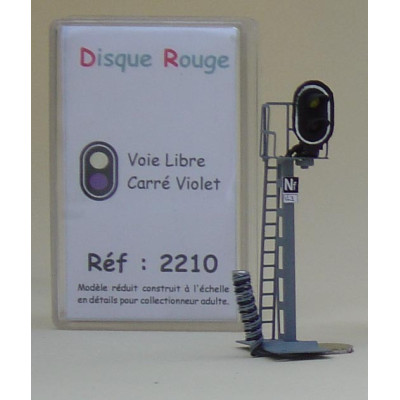SIGNAL 2 LIGHTS WHITE PURPLE RED DISC REF 2210