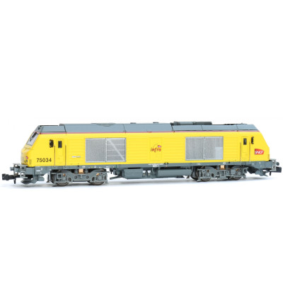 LOCOMOTIVE DIESEL BB75000 LIVREE INFRA SNCF N°675032 DE REE NW107