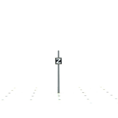 PANNEAU Z LIMITATION DE VITESSE, HO, PAR BOIS MODELISME 115001