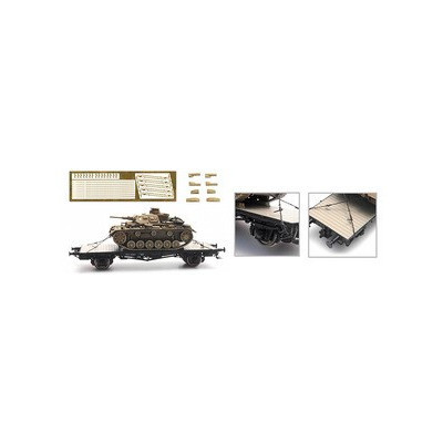 CHAINES ET TENDEURS D'ARRIMAGE POUR CAMION ET CHAR SUR WAGON PLAT, HO, PAR ARTITEC 387.350