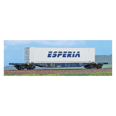 WAGON Sgnsss CEMAT AVEC CONTENEUR ESPERIA 45' PAR ACME 40401
