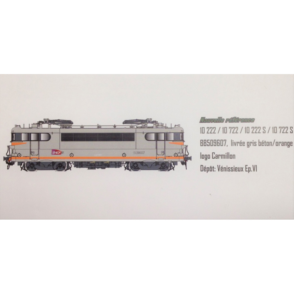 LOCOMOTIVE ELECTRIQUE BB 509607 SNCF DE LS MODELS 10222