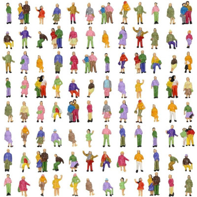 1 LOT DE 100 PERSONNAGES, ECHELLE N, PAR TDF P150-100