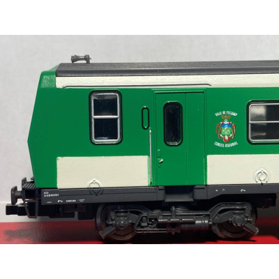 OCCASION AUTORAIL X AB 92201 AVEC REMORQUE XR ABD 96005 VERT NORMAN...