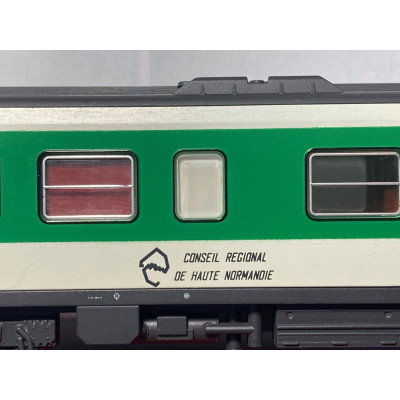 OCCASION AUTORAIL X AB 92201 AVEC REMORQUE XR ABD 96005 VERT NORMAN...