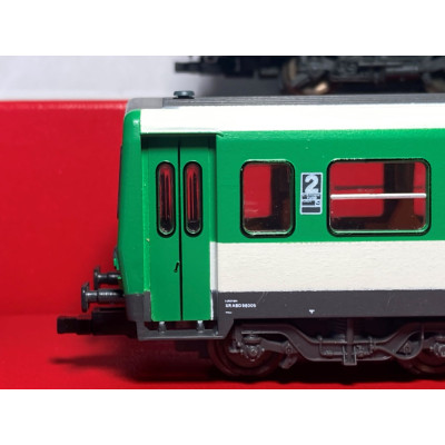 OCCASION AUTORAIL X AB 92201 AVEC REMORQUE XR ABD 96005 VERT NORMAN...