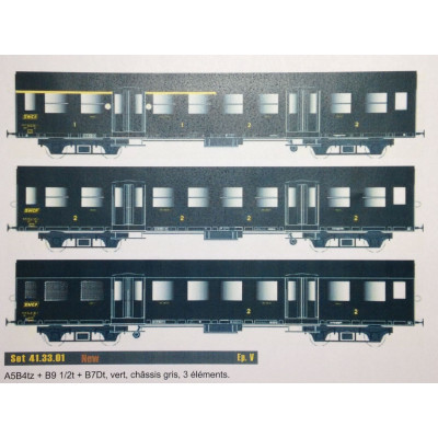 SET DE 3 VOITURES ROMILLY VERTE, HO, EpV, PAR EPM EPM41.33.01