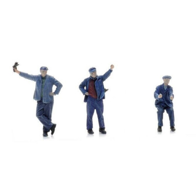 1 LOT DE 3 PERSONNAGES SNCF CHARGEANT DU CHARBON, HO, PAR ARTITEC 5870069