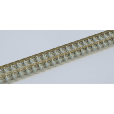 LOT DE 25 RAILS FLEXIBLES TRAVERSES BETON ECHELLE N 914 MM CODE 80 DE PECO SL303