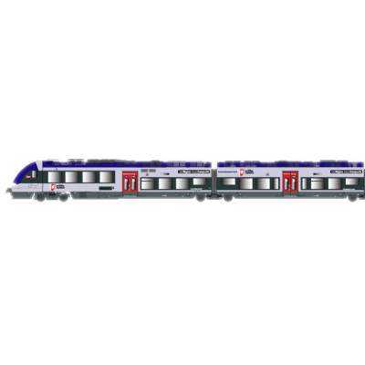 RAME AGC 4 CAISSES TER DIGITALE SONORE LIVREE NOUVELLE AQUITAINE DE LSMODELS 10396S