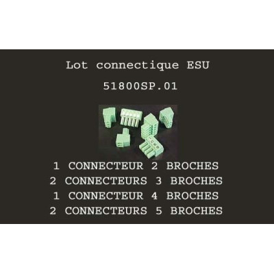 LOT CONNECTEURS ESU POUR ACCESSOIRES 51800
