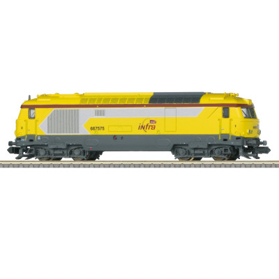 LOCOMOTIVE DIESEL 667575 INFRA SNCF, DIGITALE SONORE PAR MINITRIX 16707