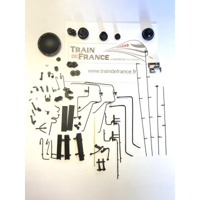 1 SACHET DE DETAILLAGE POUR LOCOMOTIVE VAPEUR 140C 70, HO, JOUEF HJ2405/01