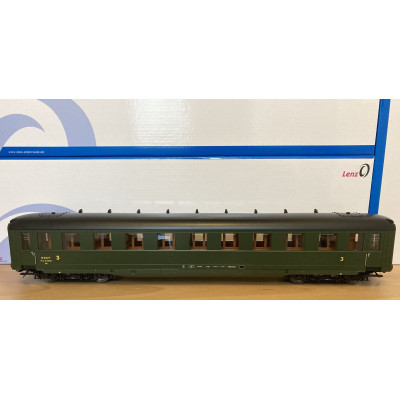 EXPRESS EX DRG PASSENGER CAR, C4u 38, SNCF C9 myfi 14769, SCALE 1/43, EpIII, BY LENZ 41261-31