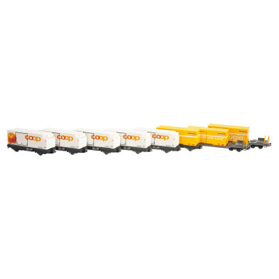 COFFRET DE 8 WAGONS DE MARCHANDISES, ECHELLE N, EpVI, PAR KATO 7074102