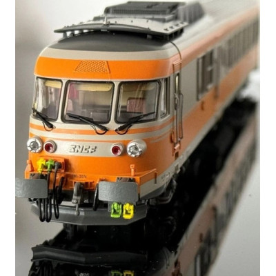 COFFRET 5 ELEMENTS RTG, RAME NUMERO 37, HO, EpIV/V, LIVRE GRIS BETON/ORANGE, BLASON TOURS, DEPOT CAEN, PAR LS MODELS  22.15.04S
