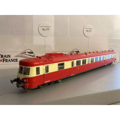 AUTORAIL X-2913 ROUGE ET CREME,TOIT ROUGE, LYON VAISE, SNCF, EpIV,DCC SOUND, PAR REE MODELES MB229S