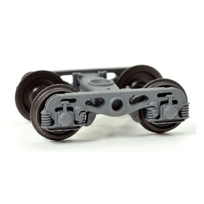 SET DE 2 BOGIES Y23M, GRIS MOYEN, HO, PAR REE MODELES XB103C01