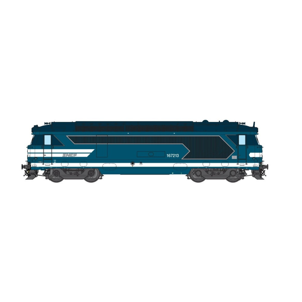 LOCOMOTIVE DIESEL, SNCF,167213, ECHELLE 1/43.5, EpVI PAR CHREZO  CHREZO670-06