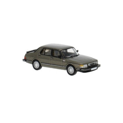 1 VOITURE SAAB 900 LIMOUSINE, MARRON, HO, REFERENCE PCX870758 BREKINA