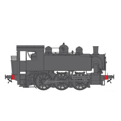 LOCOMOTIVE 030 TU GRISE SANS MARQUAGE, ECHELLE 1/43.5, Ep 1944/70, PAR CHREZO  030-01