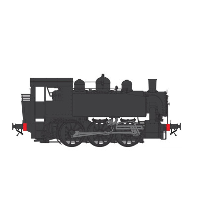 LOCOMOTIVE 030 TU NOIRE SANS MARQUAGE, ECHELLE 1/43.5, Ep 1944/70, PAR CHREZO  030-07