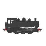 LOCOMOTIVE 030 TU NOIRE SANS MARQUAGE, ECHELLE 1/43.5, Ep 1944/70, PAR CHREZO  030-07