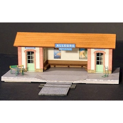 ABRIS DE QUAI PLM, MAQUETTE A MONTER, HO, PAR REGIONS ET COMPAGNIES  GAR602