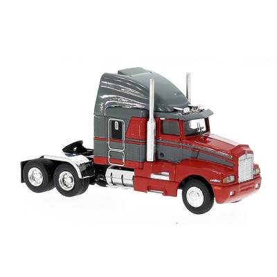 CAMION KENWORTH T600,ROUGE ET GRIS,1984, ECHELLE HO PAR BREKINA 85933
