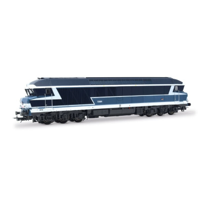 LOCOMOTIVE DIESEL CC 72084, LIVREE BLEUE LOGOCARMILLON, SNCF PAR JOUEF HJ2622