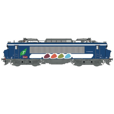 LOCOMOTIVE ELECTRIQUE BB7613, BLEU, LIVREE TRANSILIEN, GRANDE CABINE, HO, EpV/VI, PAR LS MODELS 10455S