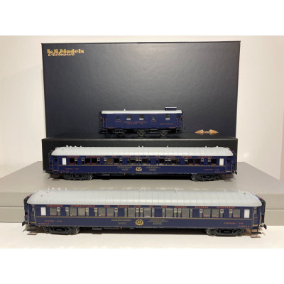 COFFRET DE 4 VOITURES CIWL ET 2 FOURGONS BOMBAY EXPRESS 1933, HO, EpII, PAR LSMODELS MODELS WORLD  MW1006