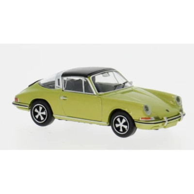 1 VOITURE PORSCHE 911 TARGA GOLD, 1964, HO, BREKINA BRE16269
