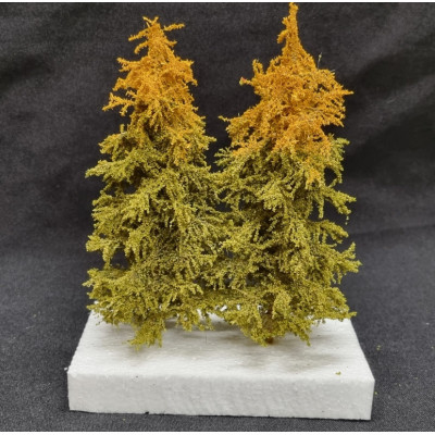 SET DE 2 EPICEAS, COULEUR AUTOMNE, 15CM, PAR GMINIATURES gms15a2