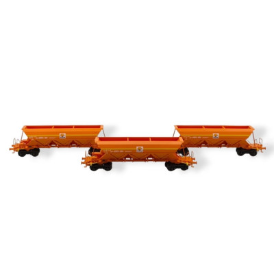 COFFRET DE 3 TREMIES EX COLAS RAIL, NOUVEAU LOGO, SNCF, ECHELLE N, EpVI, PAR REE MODELES NW271