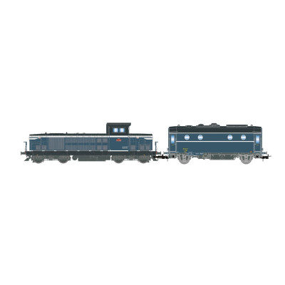 LOCOMOTIVE DIESEL BB66013 ET SON FOURGON CHAUDIERE 800KG/H, SHmf 788, PAR JOUEF HJ2474