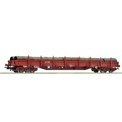 WAGON PLAT A RANCHERS TYPE RES SNCF AVEC SON CHARGEMENT PAR ROCO 6600184