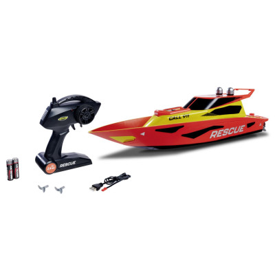 BATEAU RADIO COMMANDE SECOURS RAPIDE, PRET A FONCTIONNER PAR CARSON 500108058