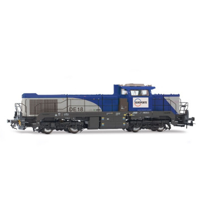 LOCOMOTIVE DIESEL VOSSLOH DE 18 EUROPORTE DC SONORE PAR JOUEF HJ2471S