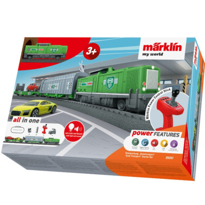 MY WORLD STARTER SET, TRANSPORT AND MOTOR VEHICLES, FOR CHILDREN AGED 3 AND UP, HO SCALE, BY MARKLIN 29347