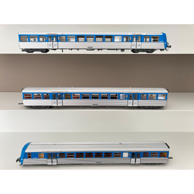 RAME REVERSIBLES TER REGION RHONE-ALPES BLEU/INOX, LOGO NOUILLE, HO, Ep IV/V, PAR EPM EPM41.49.15