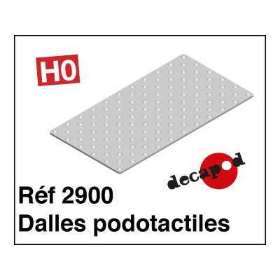 DALLE PODOTACTILE POUR QUAIS DE DECAPOD REF 2900