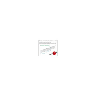 BARRIERES EN BETON MODELE GISORS DE DECAPOD REF 2778