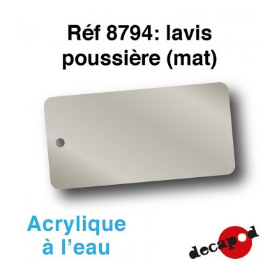 PEINTURE ACRYLIQUE EFFET "LAVIS POUSSIERE" POUR PATINE DE DECAPOD 8794
