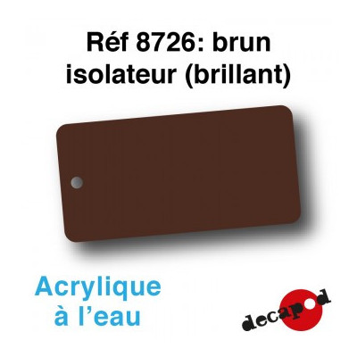 PEINTURE ACRYLIQUE BRUN ISOLATEUR BRILLANT DE DECAPOD 8726