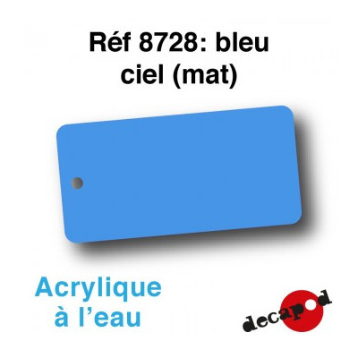 PEINTURE ACRYLIQUE DECOR BLEU CIEL MAT DE DECAPOD 8728