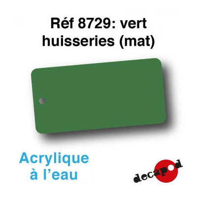 PEINTURE ACRYLIQUE VERT HUISSERIE MAT DE DECAPOD 8729